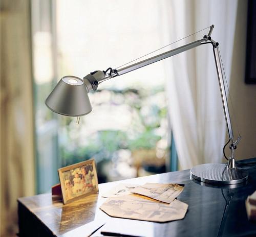Светильник настольный Tolomeo micro серый