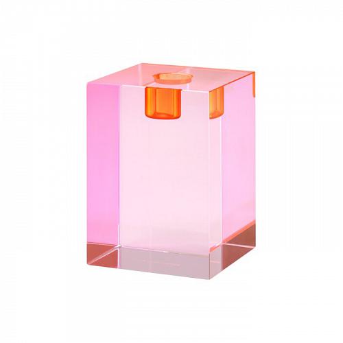 Подсвечник 11 см Dioptrics pink