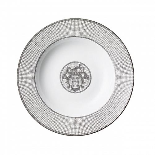 Тарелка для супа Mosaique au 24 Platine