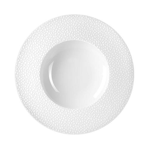 Тарелка суповая Baghera white