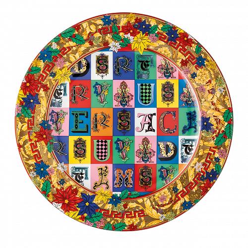 Тарелка Versace Holiday Alphabet