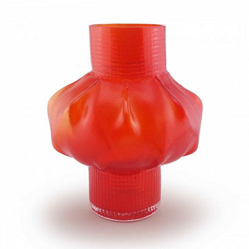 Ваза Bloom 32 см красная