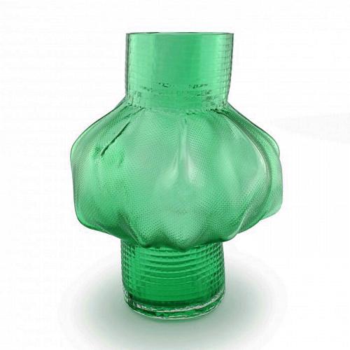 Ваза Bloom 32 см зелёная