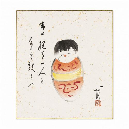 Картина Shikishi Кукла Дарума