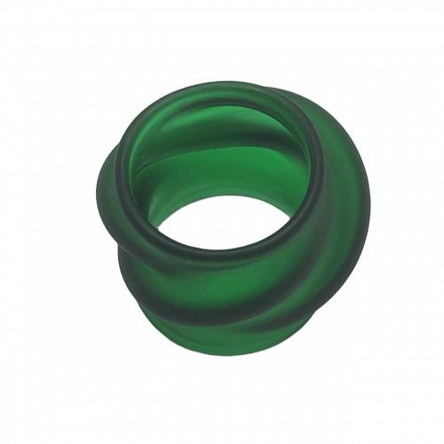 Кольцо Verde зелёное матовое