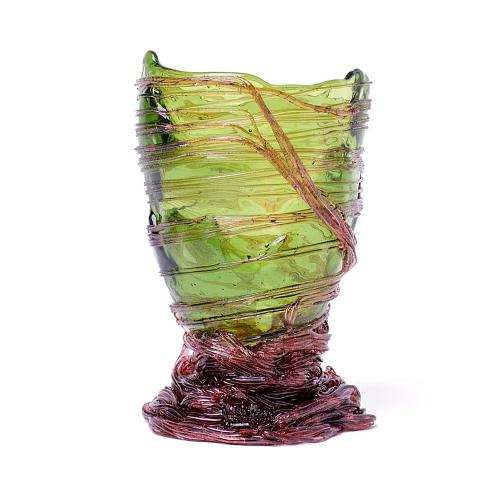 Ваза Spaghetti Green Pink 19 см